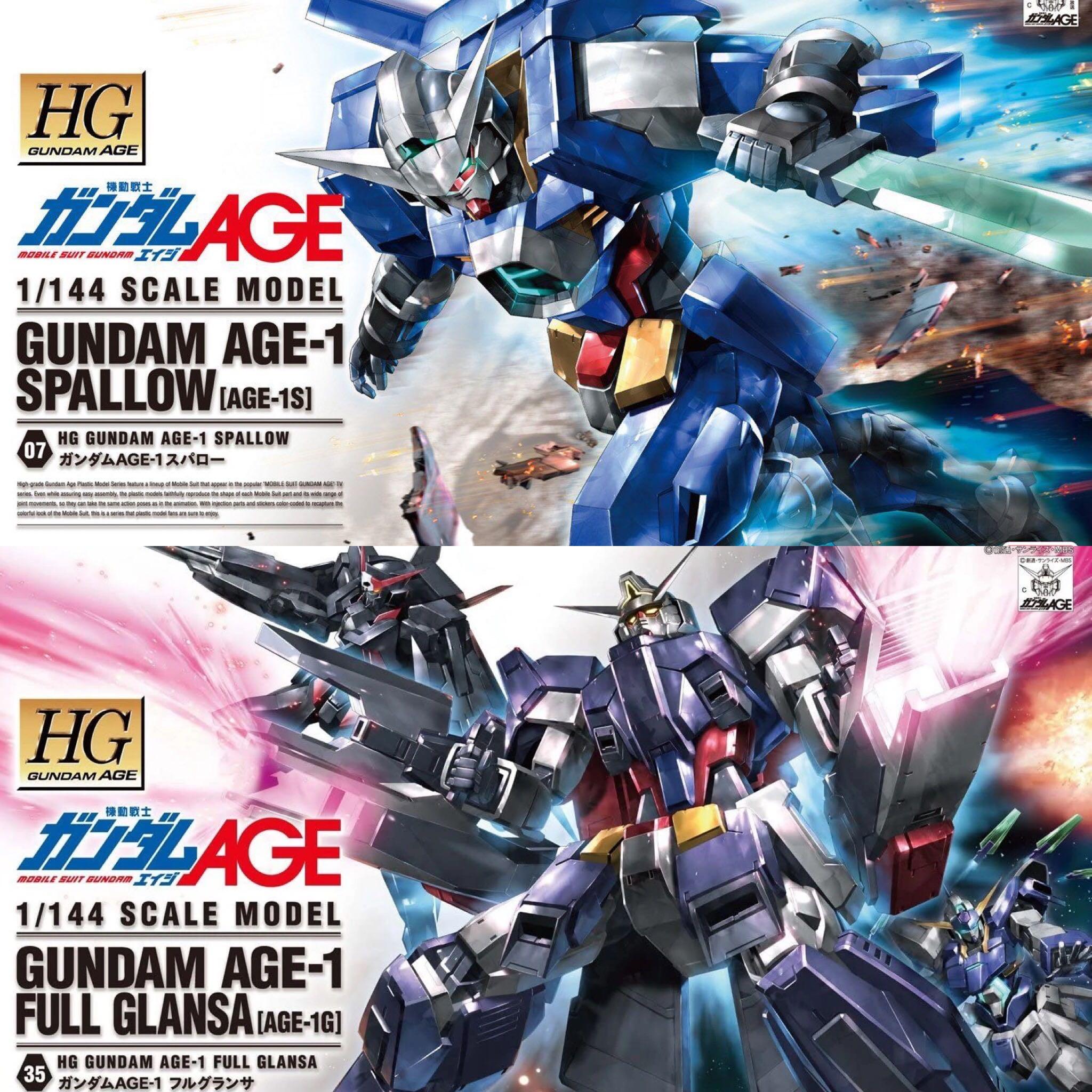Gundam AGE series Gundam neon decal 高達Age 系列螢光高達水貼, 興趣及遊戲, 玩具 & 遊戲類