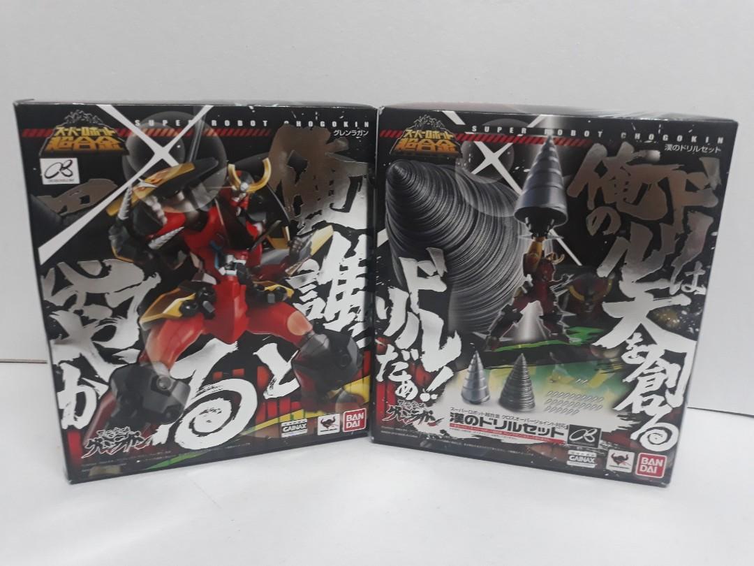 Gurren Lagann SRC Bandai with Drill Set of Manliness Robot Action