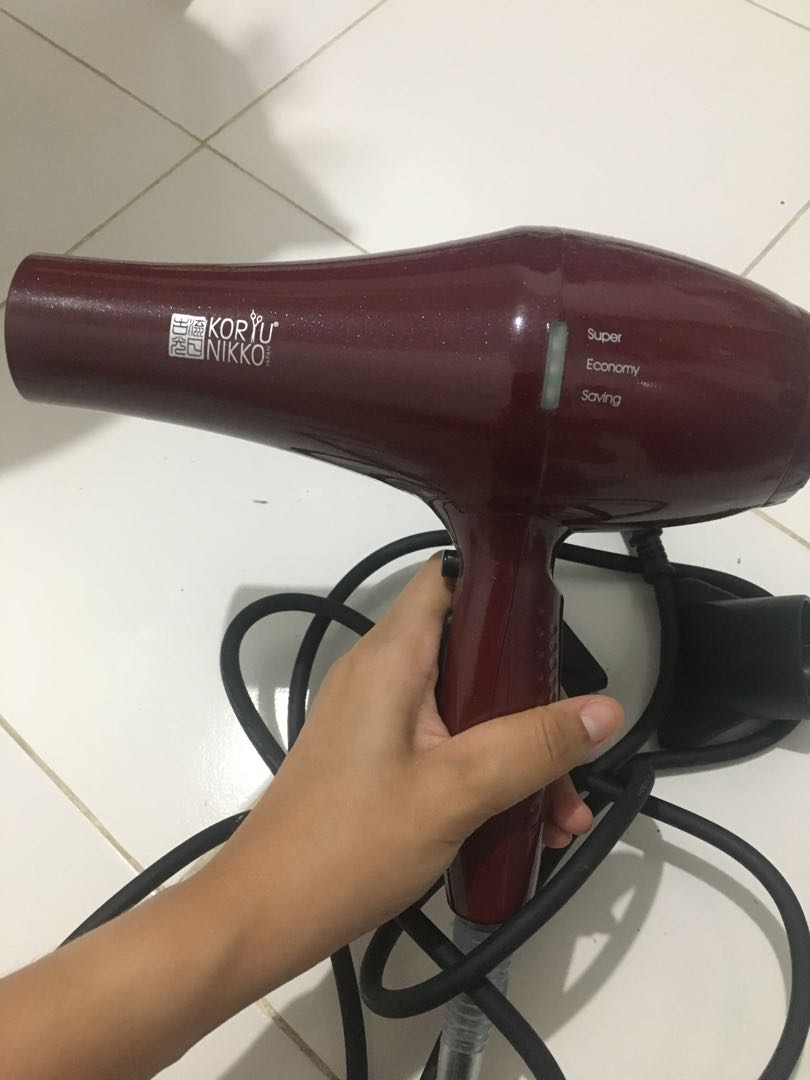 Hair dryer Koryu Nikko Japan murah meriah, Kesehatan & Kecantikan