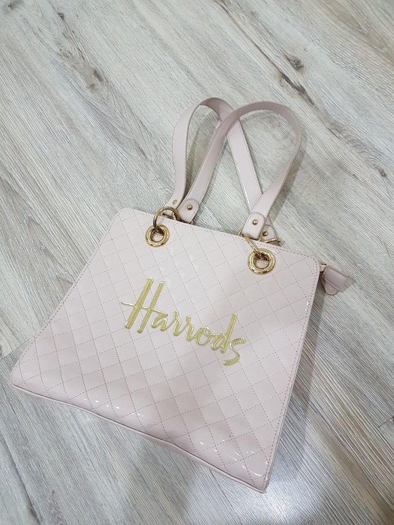 Harrods Ladies Pink Bag, Luxury, Bags & Wallets on Carousell