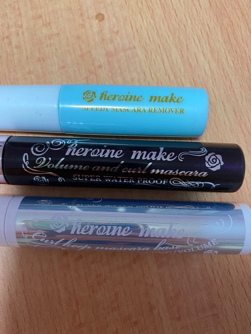 Heroine make Mascara base, Super water proof mascara and remover