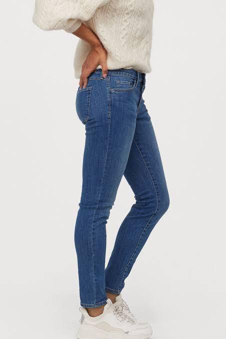 H\u0026M skinny low waist jeans, Fesyen 
