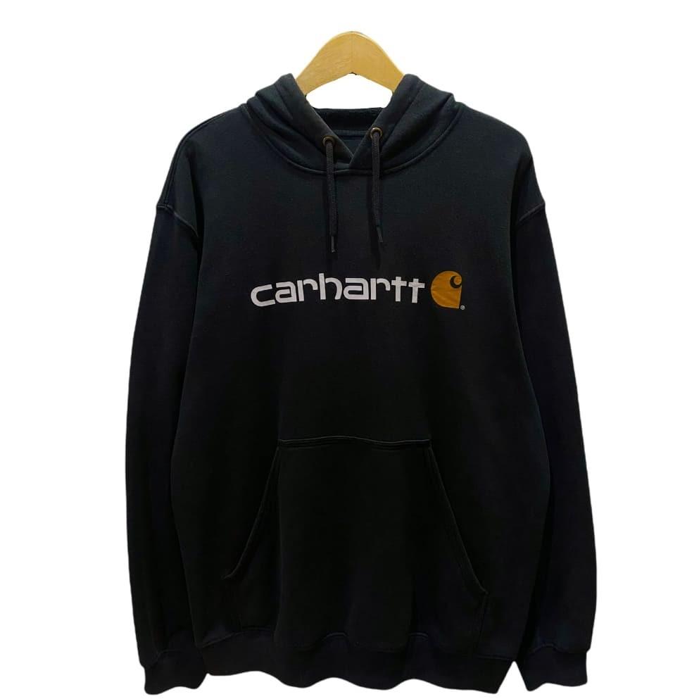 Hoodie Carhartt Signature Logo Fesyen Pria Pakaian Baju Luaran