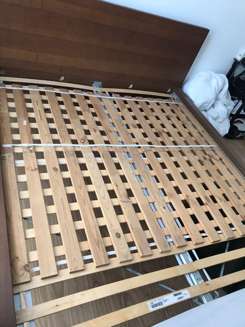 Ikea King Size Bed Frame and Mattress, Furniture & Home Living