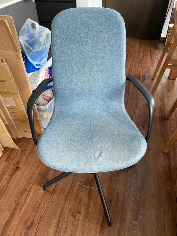 IKEA LangfJall office chair with armrests, Furniture & Home Living