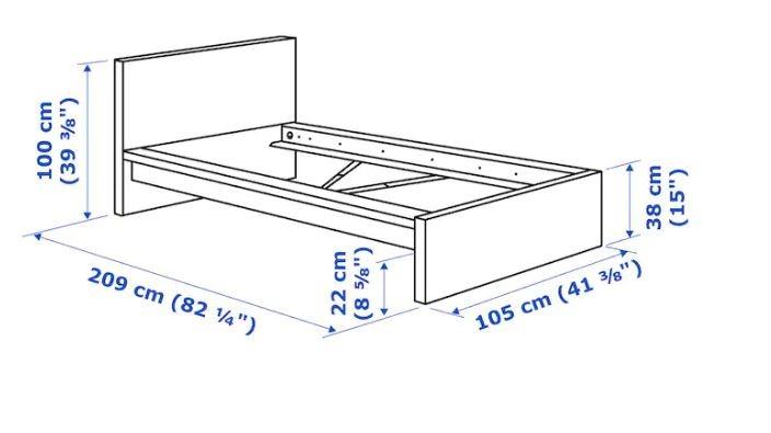 ikea MALM single bed frame Furniture Home Living Furniture