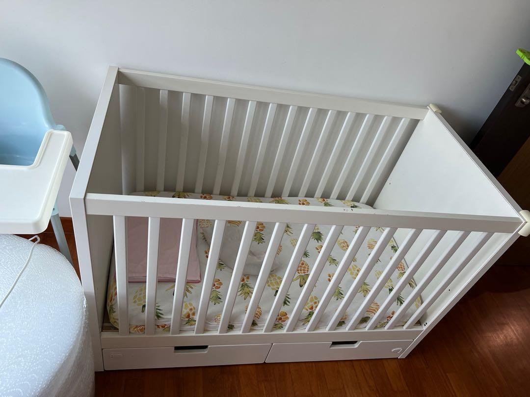 IKEA Stuva Cot + baby bumpers, Babies & Kids, Baby Nursery & Kids