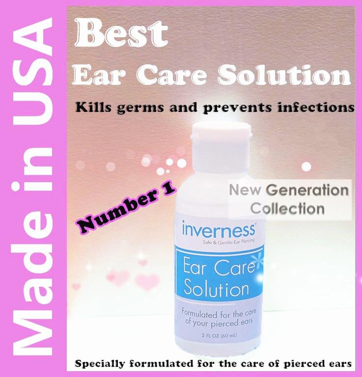 What is in ear cleaning solution for clearance pierced ears