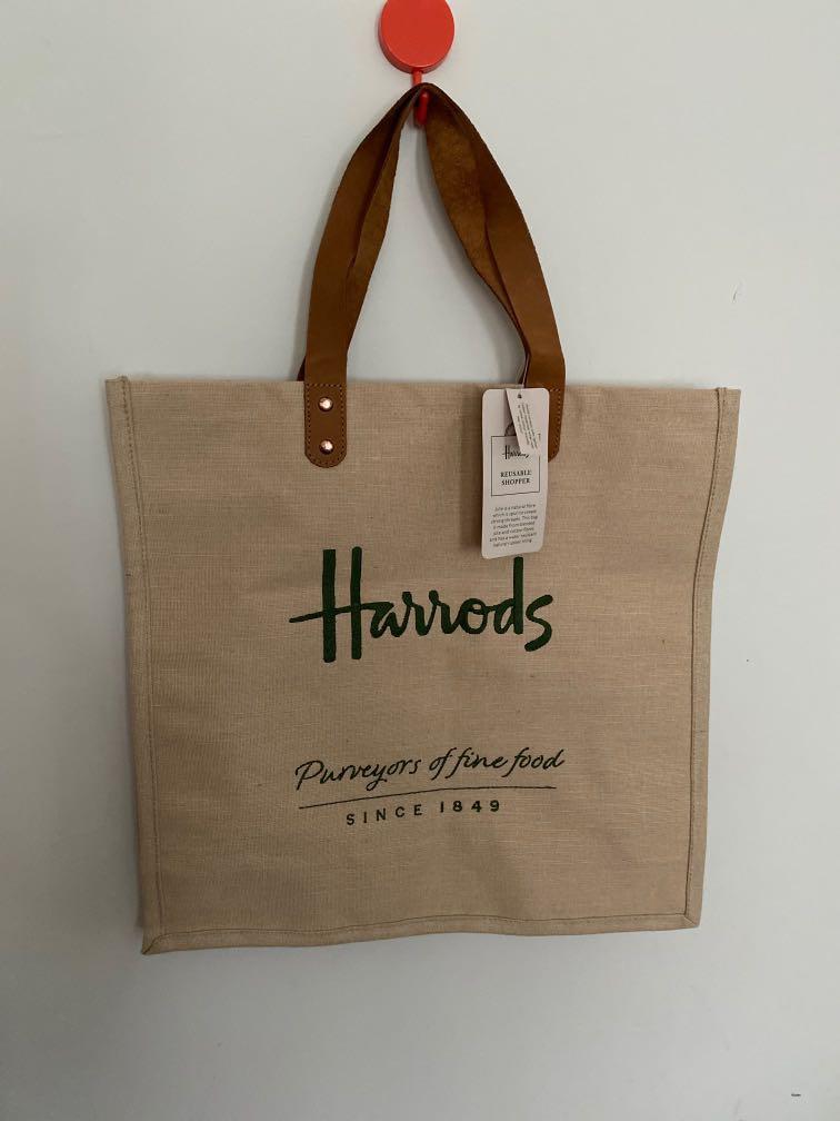 Harrods jute sale bag