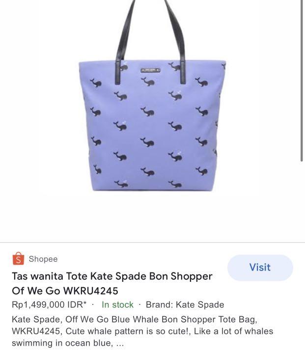 Kate spade whale tote store