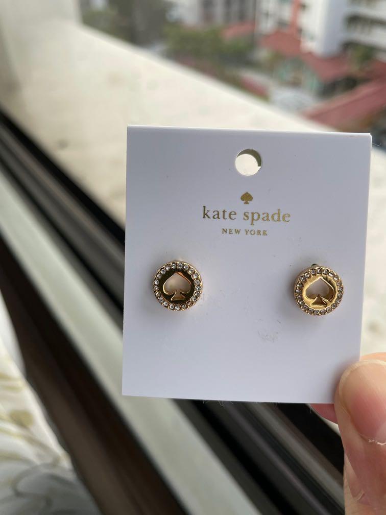 Kate spade spot outlet the spade earrings