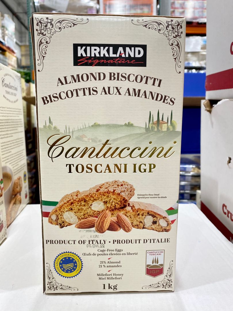 Kirkland Signature Almond Biscotti Cantuccini, 1 kg, Food & Drinks