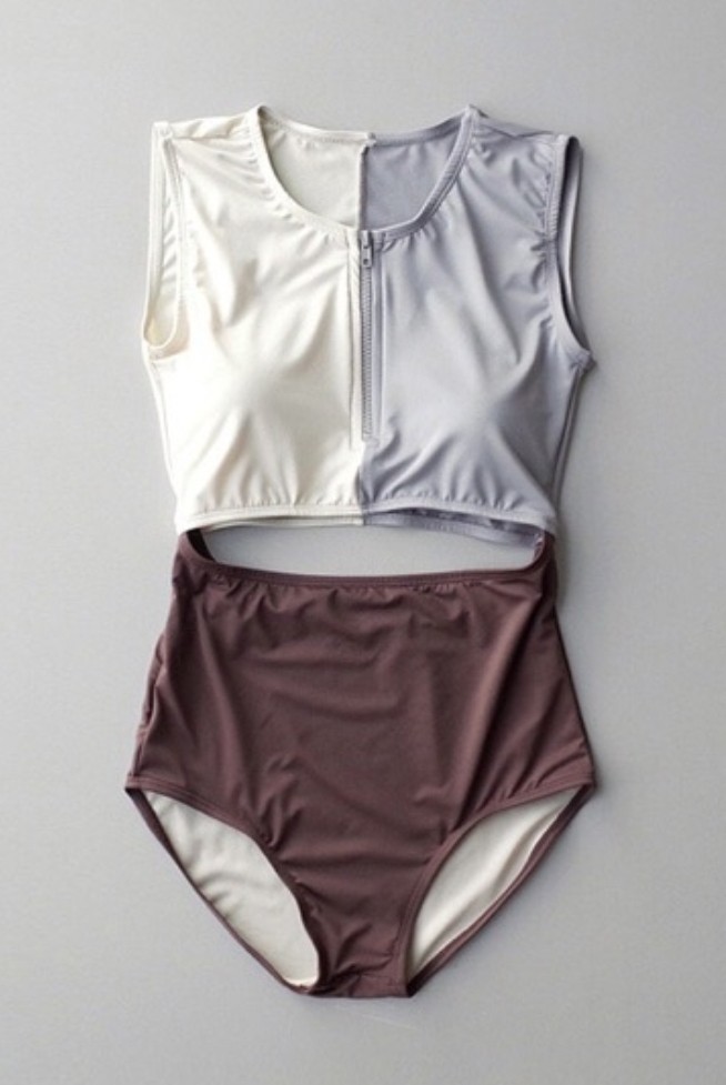 Korean One Piece Swimsuit, Women's Fashion, Swimwear, Bikinis