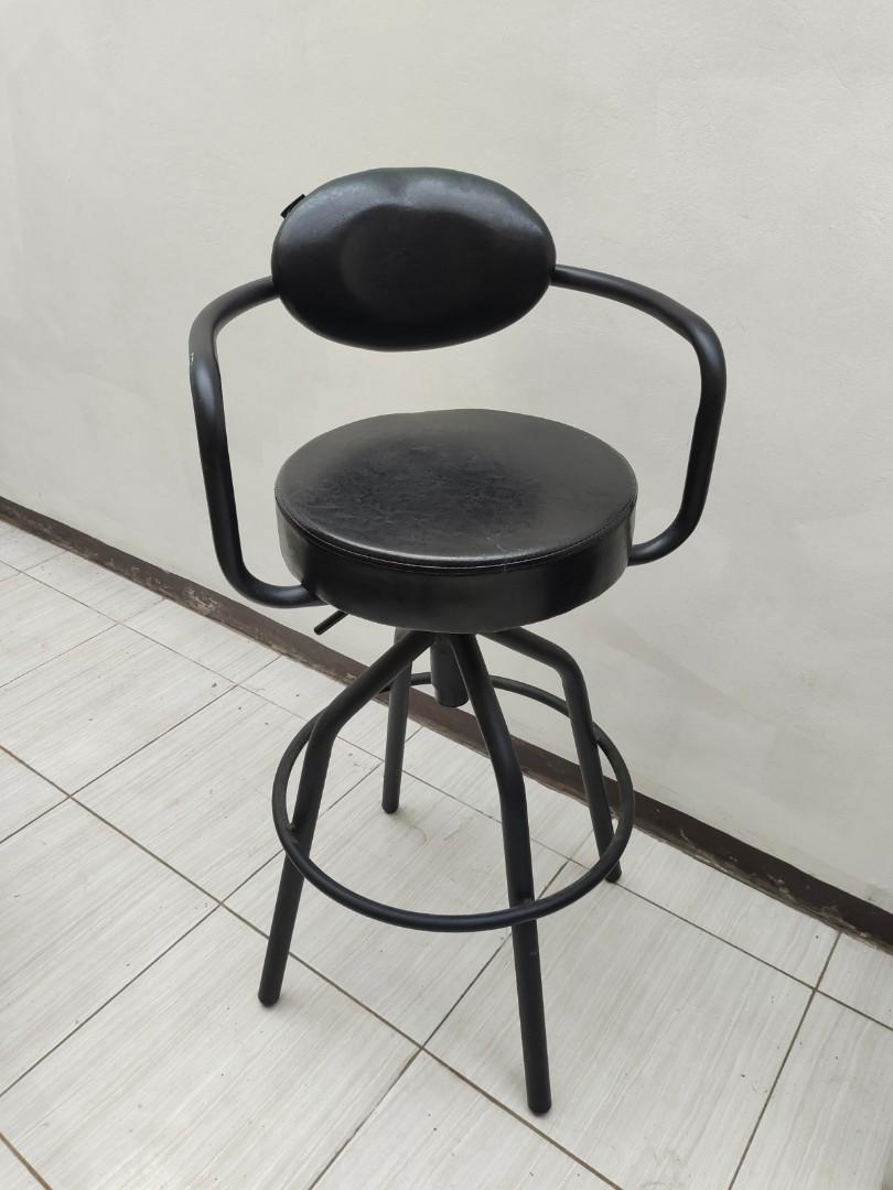 Langfang Kursi Bar / kursi tinggi / Stool Chair Informa Hitam