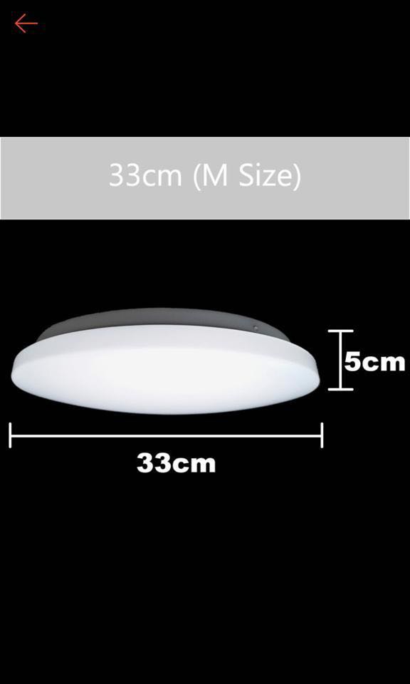 LED Ceiling Light Cover 33cm, Furniture & Home Living, Lighting & Fans