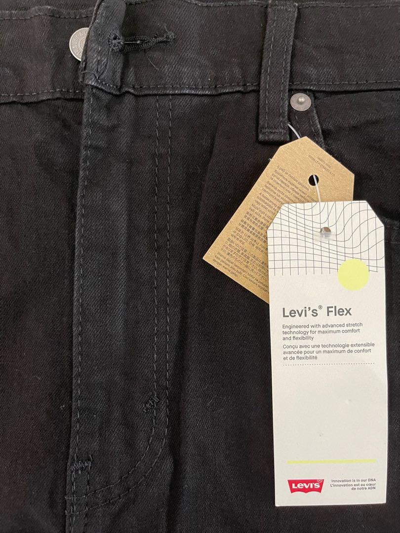 502™ TAPER FIT LEVI'S® FLEX MEN'S BLACK JEANS, Men's Fashion, Bottoms,  Jeans on Carousell