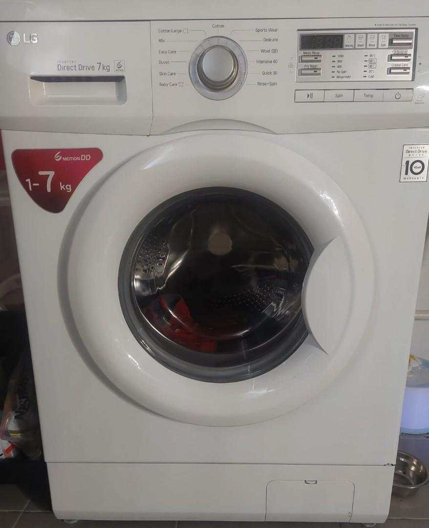 LG direct drive 7kg, TV & Home Appliances, Washing Machines and Dryers ...