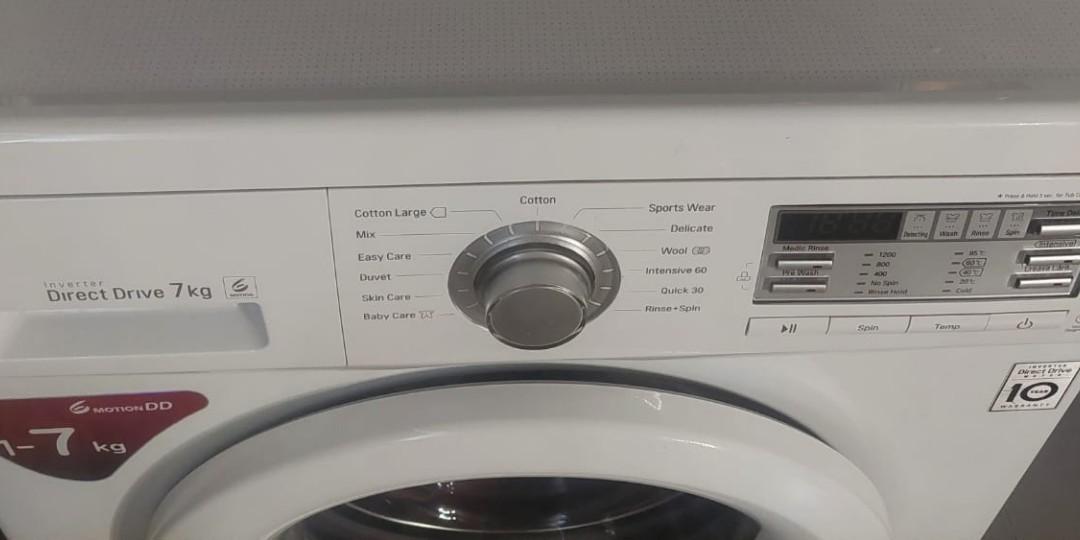 LG direct drive 7kg, TV & Home Appliances, Washing Machines and Dryers