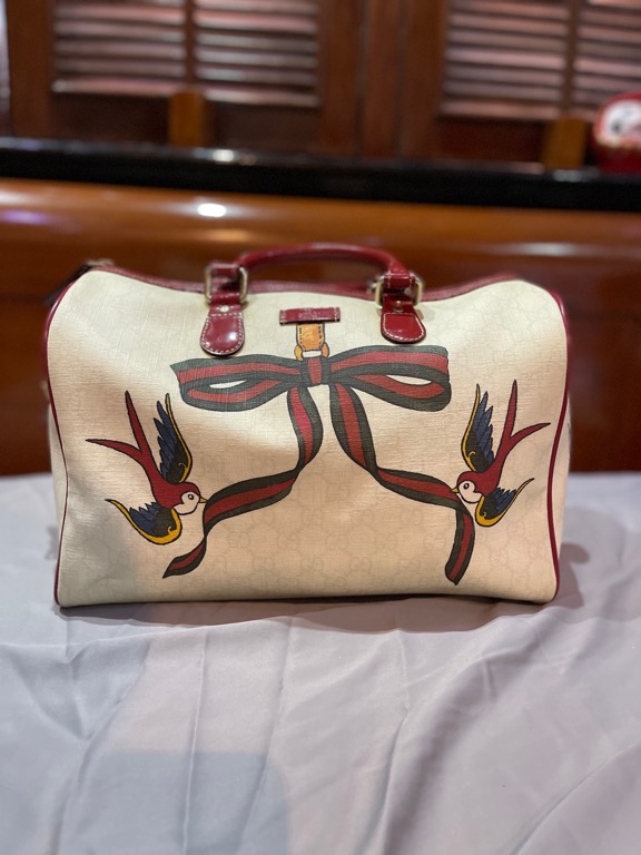Limited Edition The Gucci White GG Coated Canvas Tattoo Heart