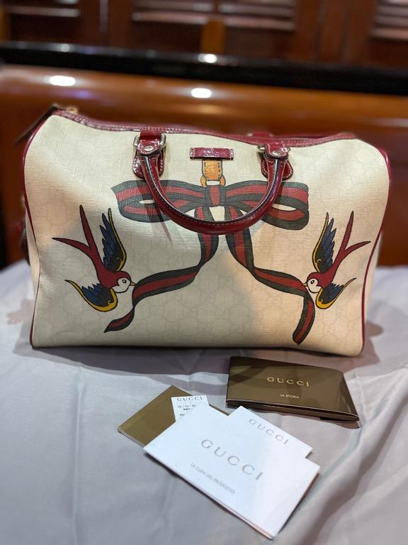 Gucci Limited Edition Boston bag with Love Heart Tattoo Bag