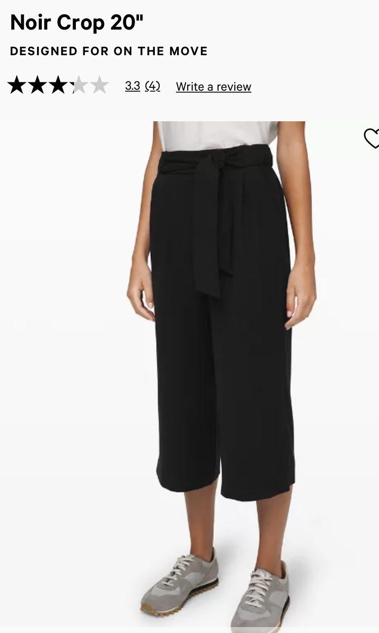 lululemon noir crop