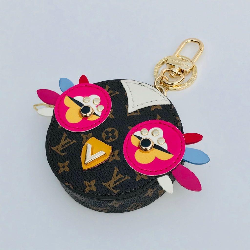 LV Louis Vuitton Love bird / owl coin purse / pouch / keychain