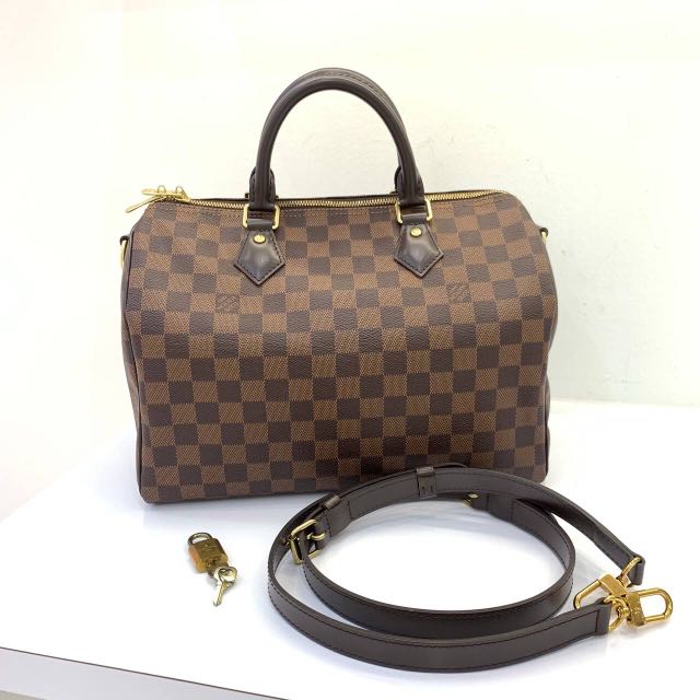 New for 2022 ♥ Short Strap with Buckle for LV Speedy 25, 30 and 35, Luxury,  Accessories on Carousell