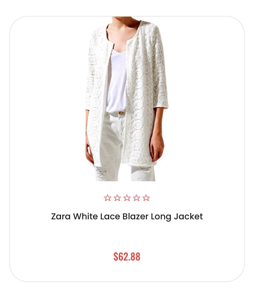 zara white embroidered jacket