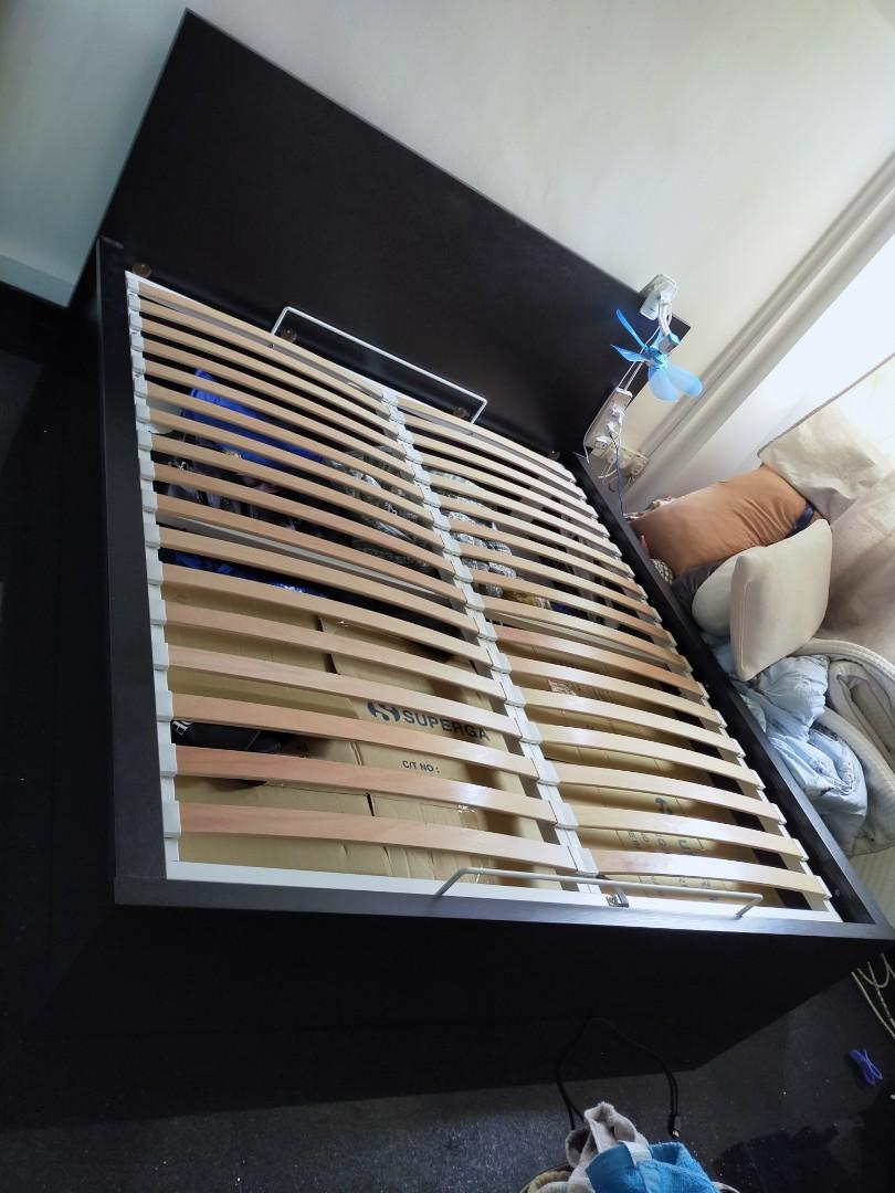 MALM Ottoman King size bedframe, Furniture & Home Living, Furniture