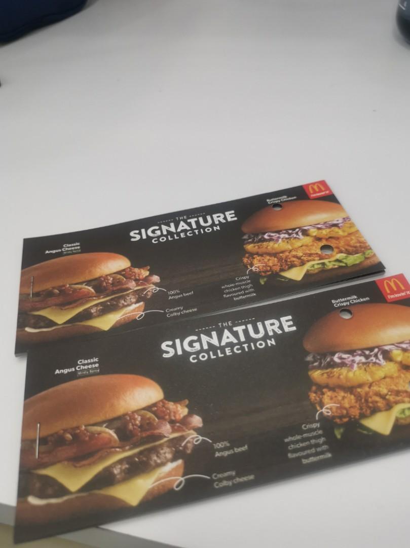 McDonald's Gift Voucher, Tickets &amp; Vouchers, Vouchers on Carousell