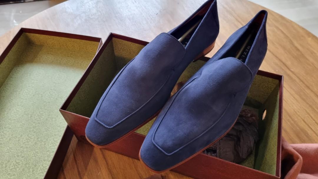Mezlan blue suede shoes sales
