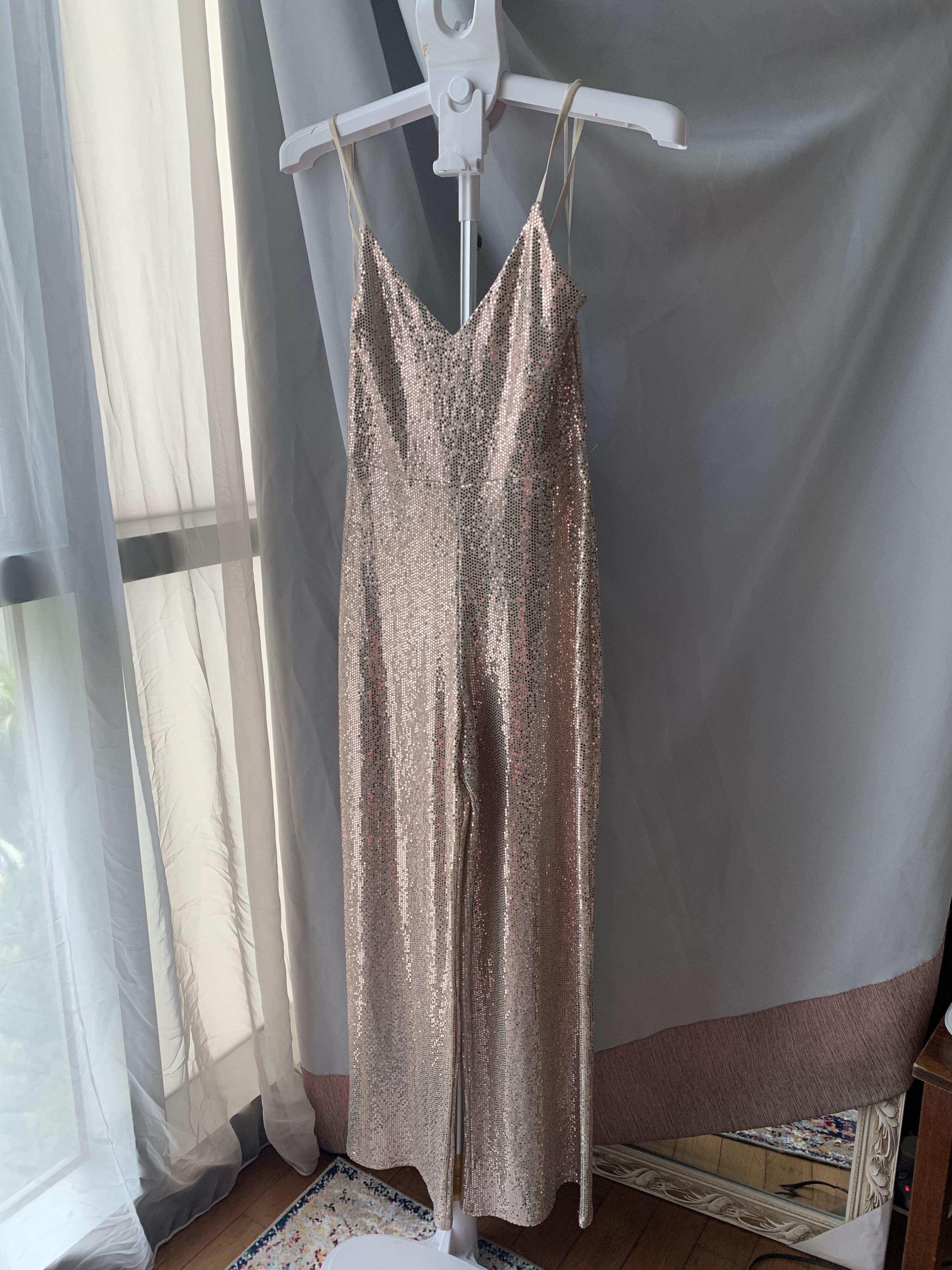 Miss selfridge discount gold jumpsuit