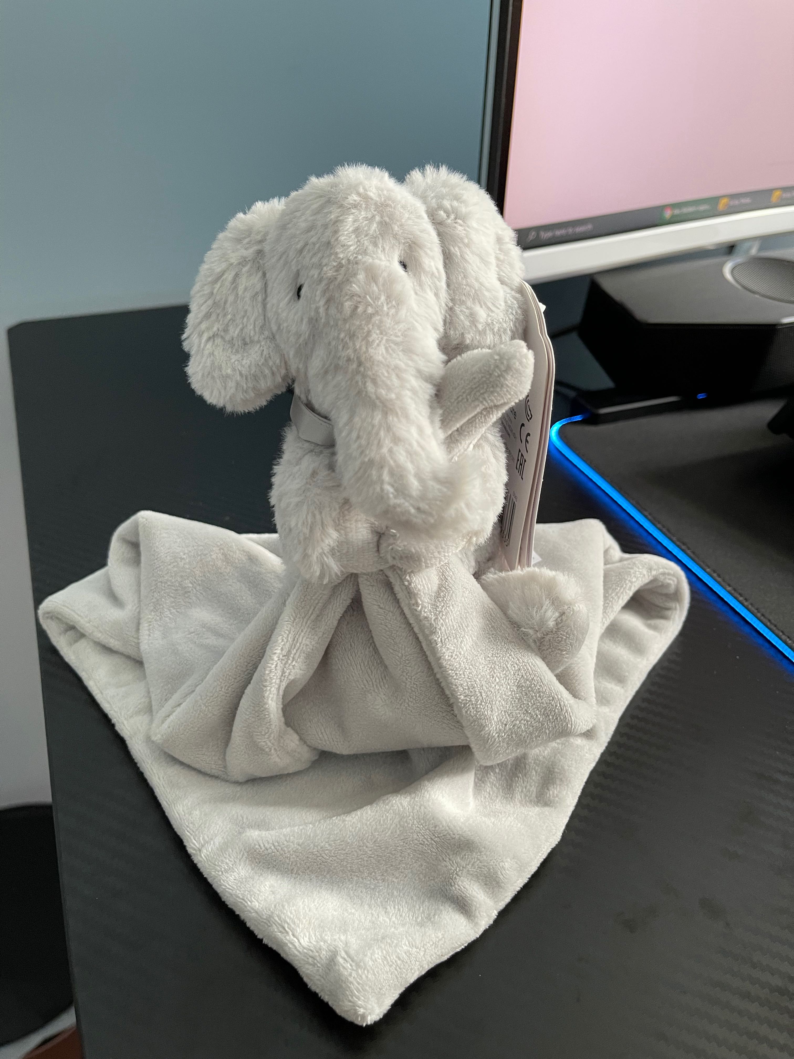 Mothercare Snuggle Elephant Blankie Babies Kids Infant