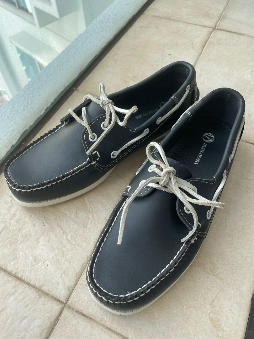 Navy Loafers Deck Shoes Smart Casual Beach Vibe