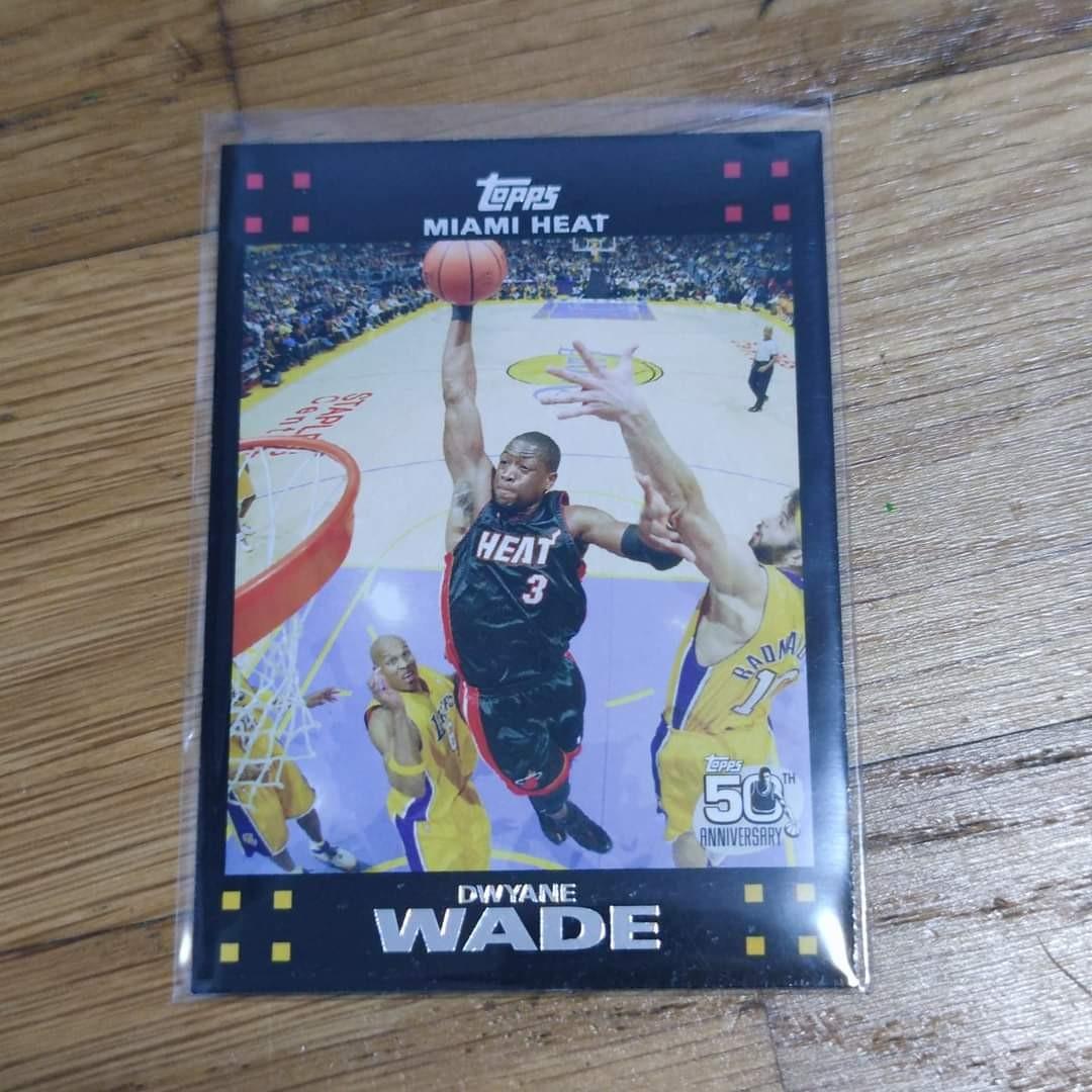 NBA card: Rare Topps 50th Anniversary Dwyane Wade, Hobbies & Toys, Toys &  Games on Carousell