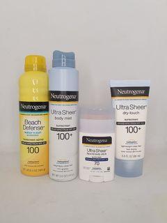 Neutrogena Sunscreens