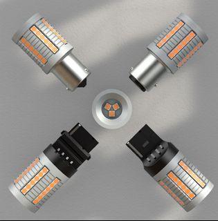 NEW - 1 Pair (2pcs) 1156 BA15S, 1156 BAU15S, 1157 BAY15D, T20 7440 & T20 7443 Anti Hyper Flash 100% CANbus Auto LED Brake Light / Turn Signal Light / Reverse Light (3 Months Warranty) suitable for Continental & Asia Brand Car models