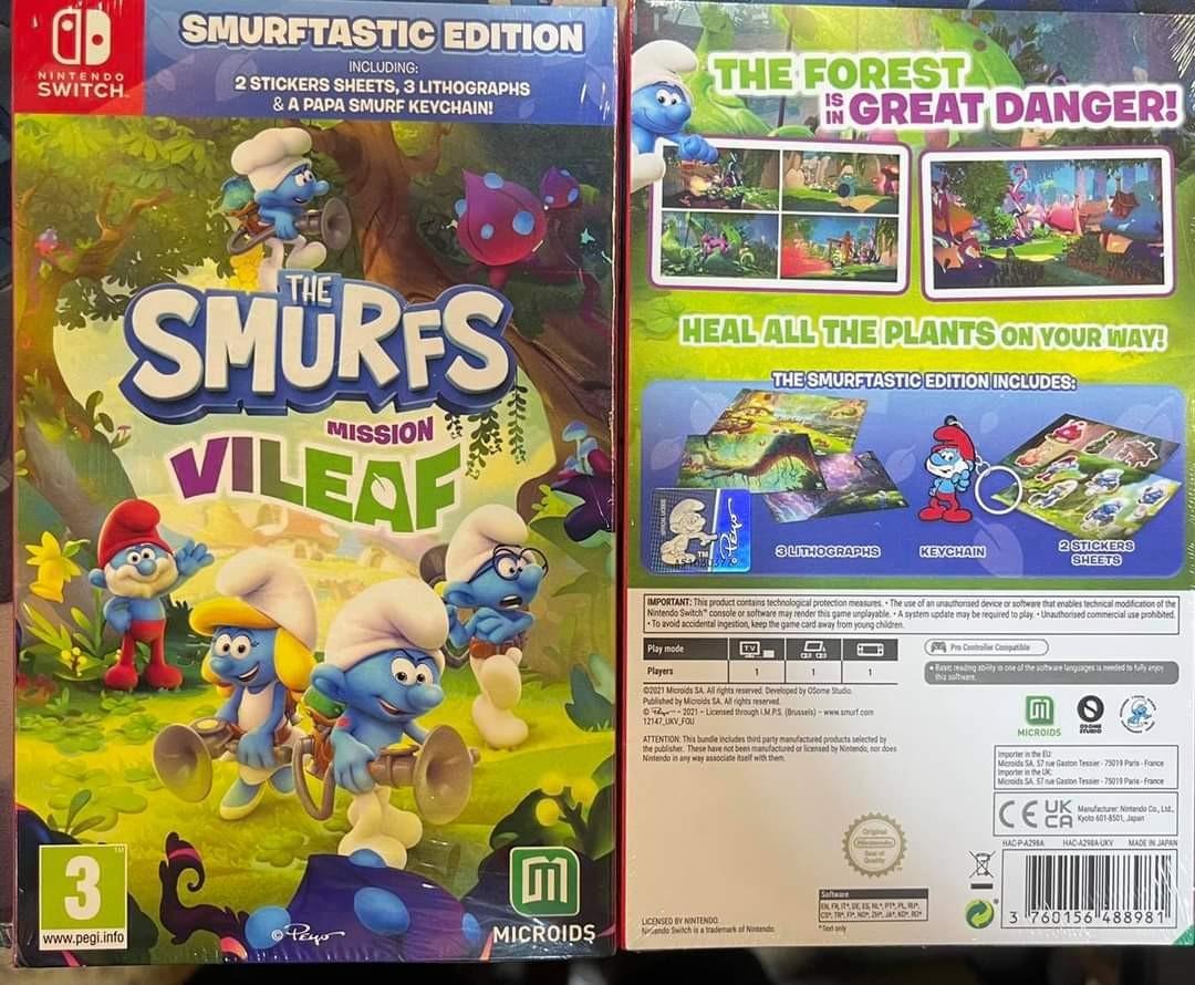 New Switch The Smurfs Mission Vileaf 藍精靈邪惡葉子大作戰中日英文