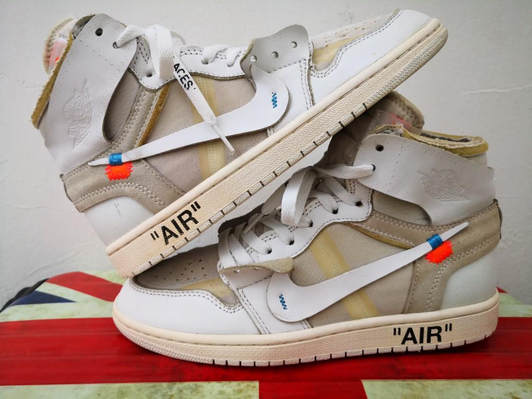 Air jordan x shop off white bianche