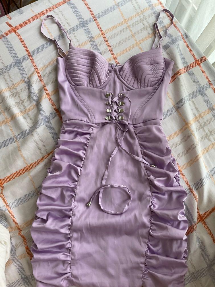 Oh polly deals lilac satin dress