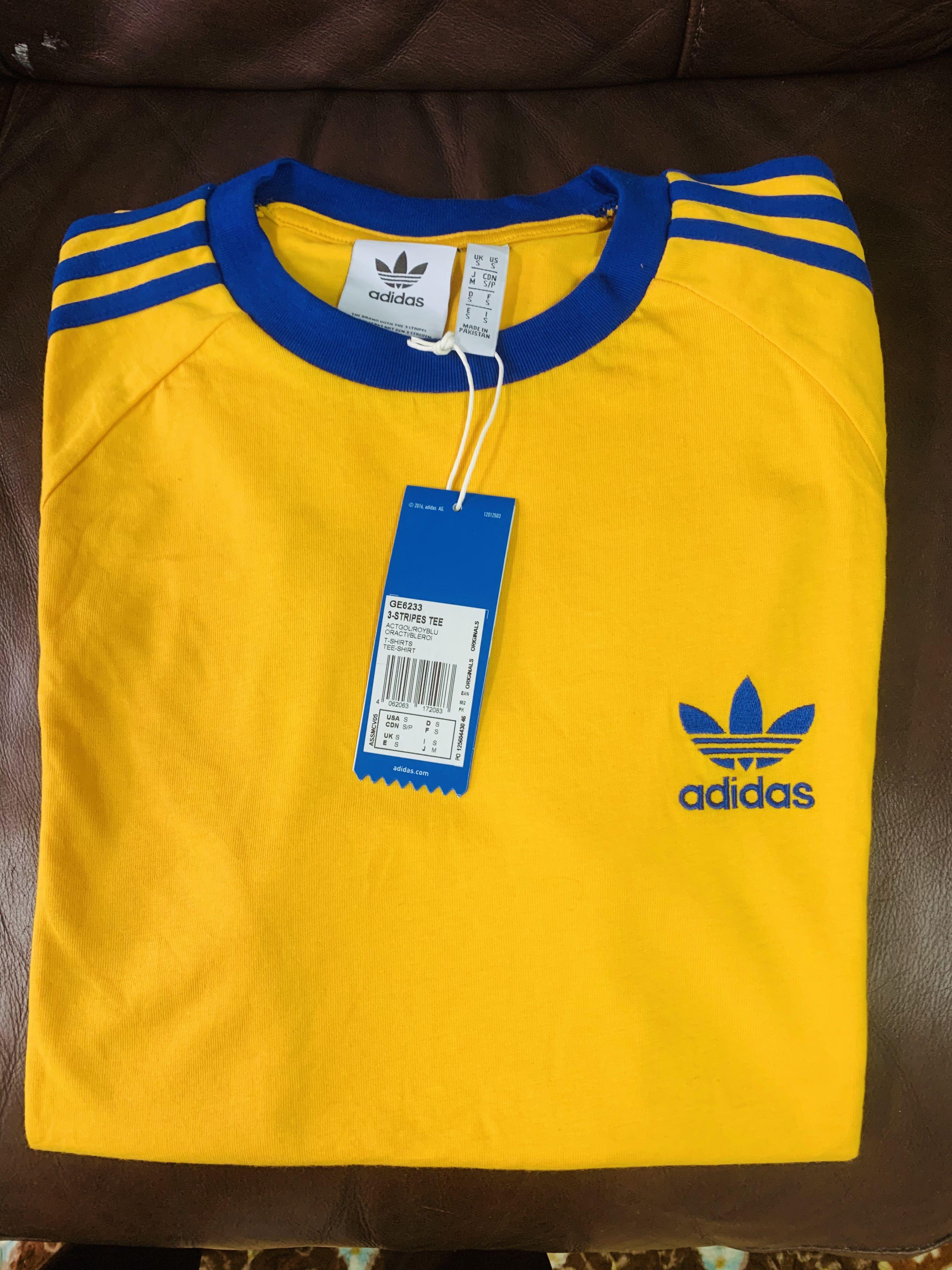 Adidas california clearance t shirt yellow