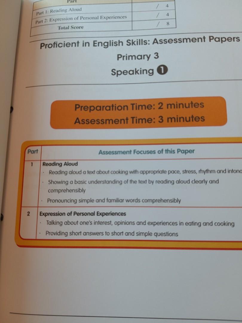 Proficient in English Skills for Primary3 assessment papers
