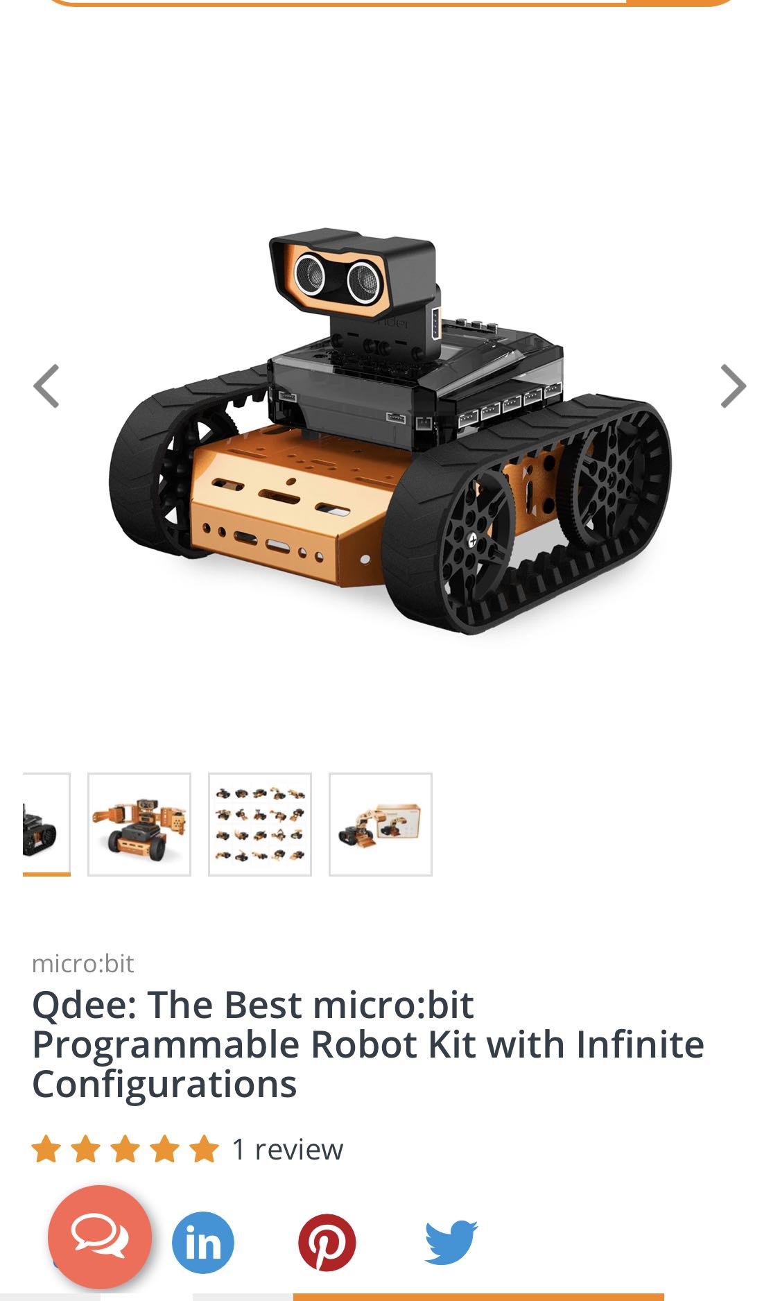 Qdee robot kit top