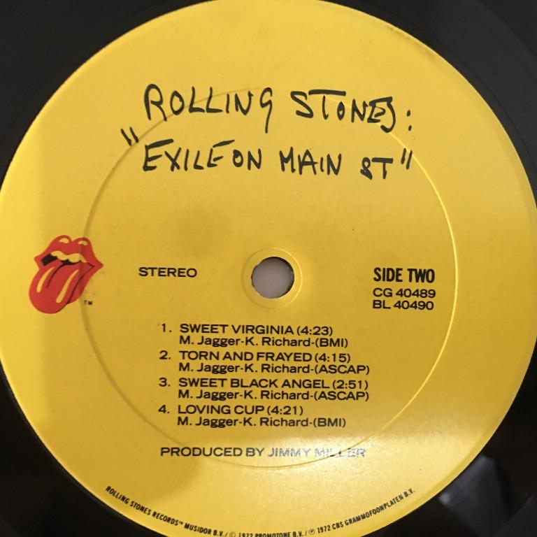 Rolling Stones ‎– Exile On Main Street, Vinyl LP Rolling Stones Records –  CG 40489, 1972, USA, Hobbies  Toys, Music  Media, Vinyls on Carousell