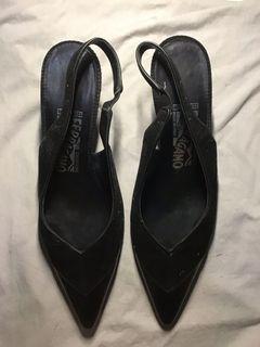 Salvatorre Ferragamo black heels