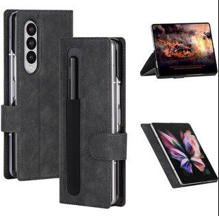 Samsung Z Fold3 flip case with pen slot