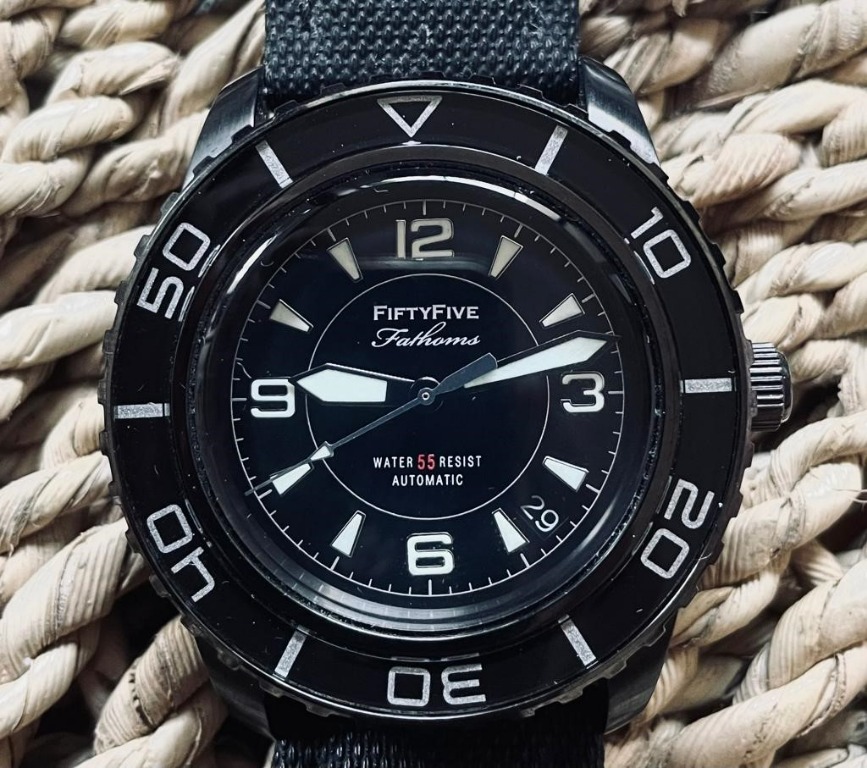 Seiko Fifty Five Fathoms SNZH59J1 with date Automatic