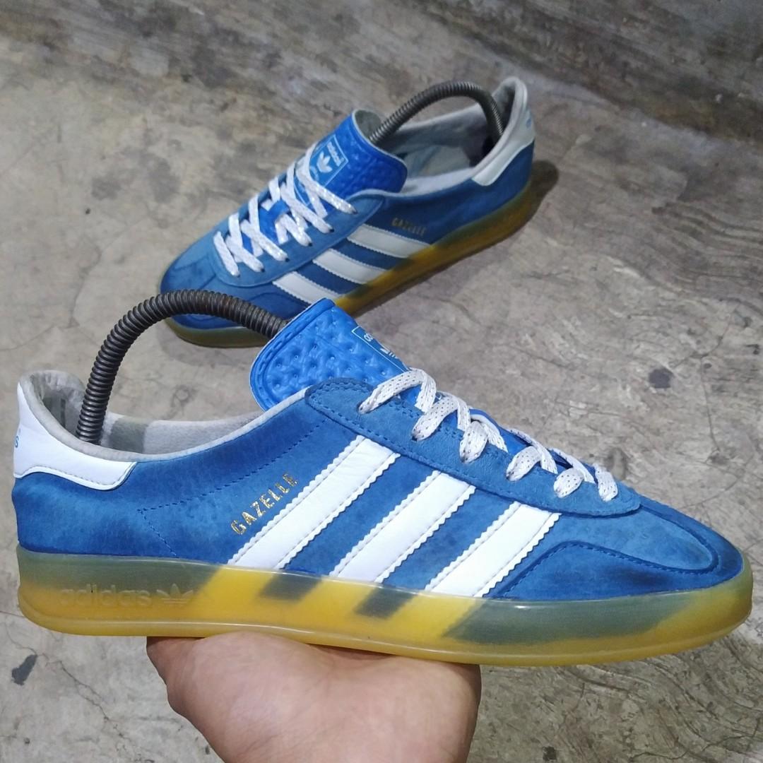 Sepatu ADIDAS Gazelle Indoor Blue - Second Original, Fesyen Pria, Sepatu ,  Sneakers di Carousell