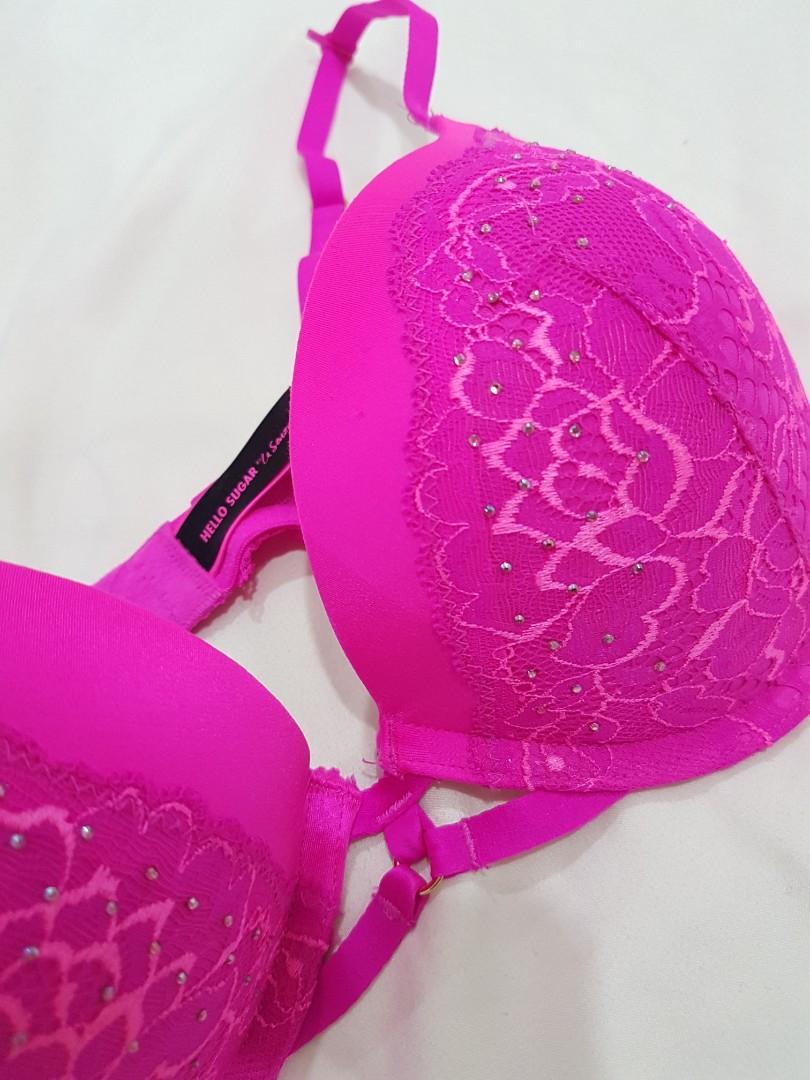 Sexy Hot Pink Extreme Push Up La Senza Hello Sugar Collection bra