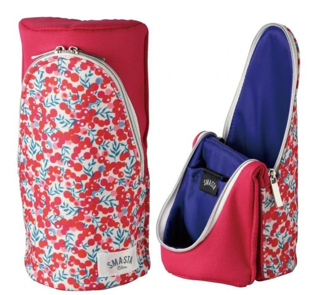 Sonic Sma-Sta Lilou Estuche Para Bolígrafo De Pie Y Pentel I+ Cuerpo De Bolígrafo + Paquete De 7 Recambios, Azul Marino/lunares, Viajes